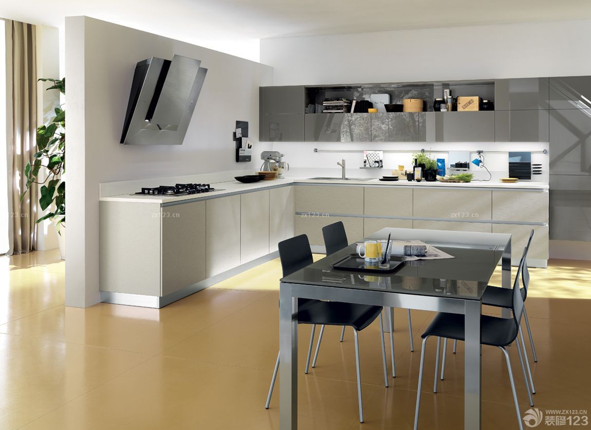 开放式厨房装修设计图