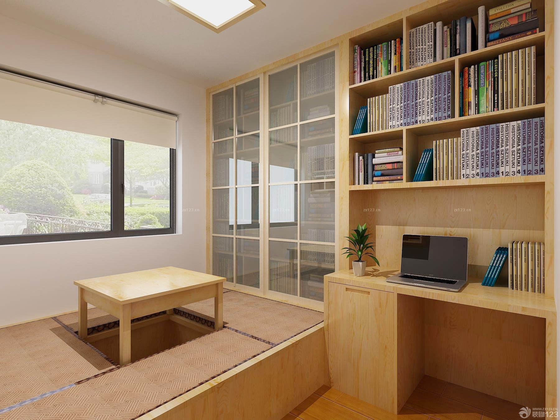 小户型家居书房榻榻米装修设计效果图片