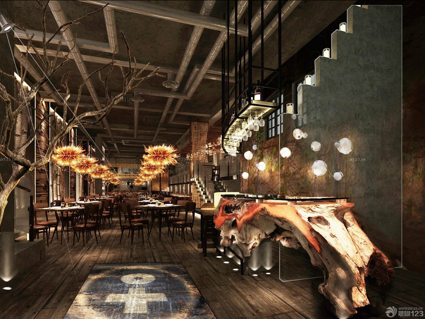 80后主题餐厅店面装修效果图