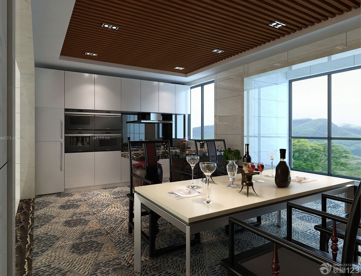 农村厨房装修效果图 吊顶设计