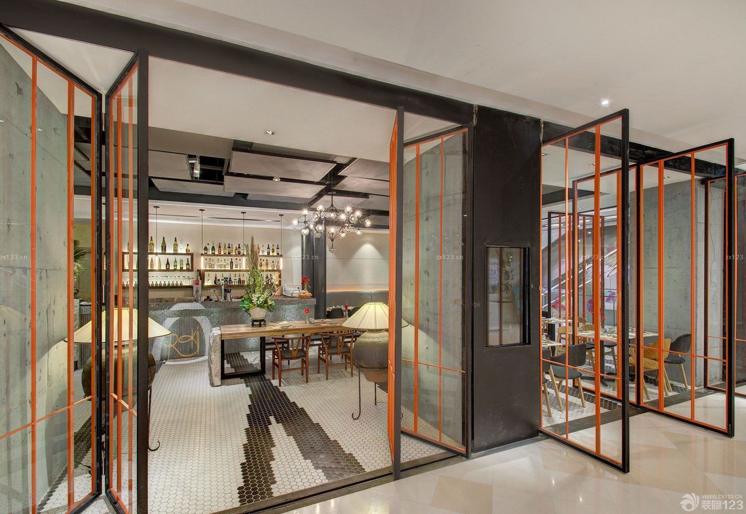 主题店面活动隔断装修图_设计456装修效果图