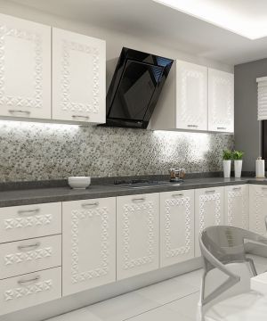 现代小厨房整体橱柜装修设计效果图片