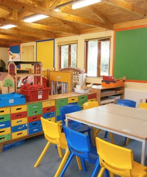 小型幼儿园室内环境设计效果图图片