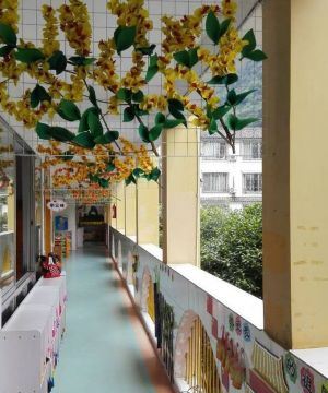 现代幼儿园走廊设计效果图片
