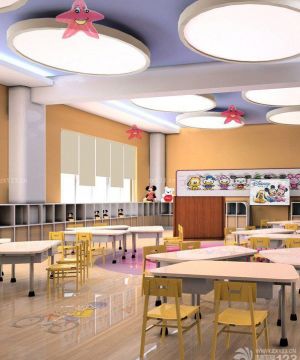 武汉幼儿园教室天花板装修案例