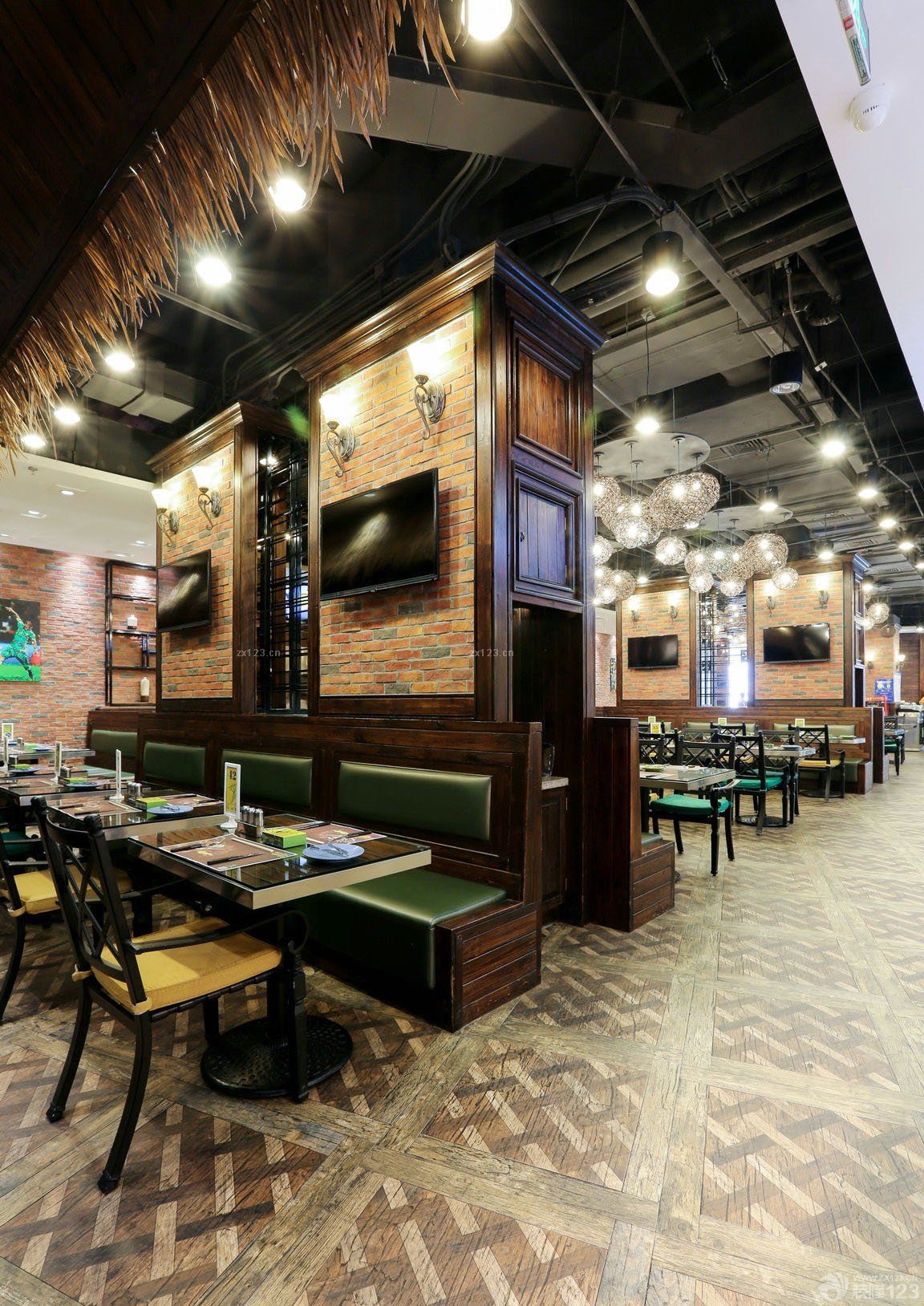 店面电视背景墙装修图片