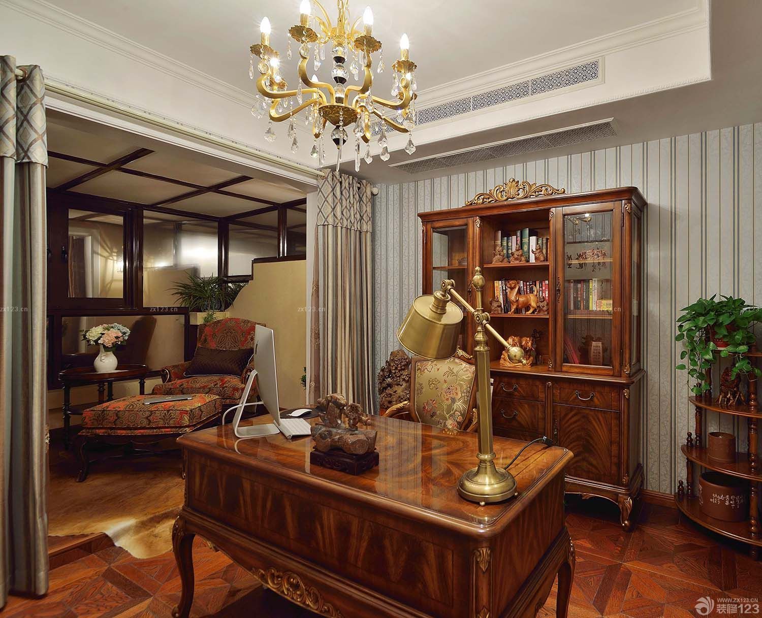 欧式古典书房家具装修图片大全