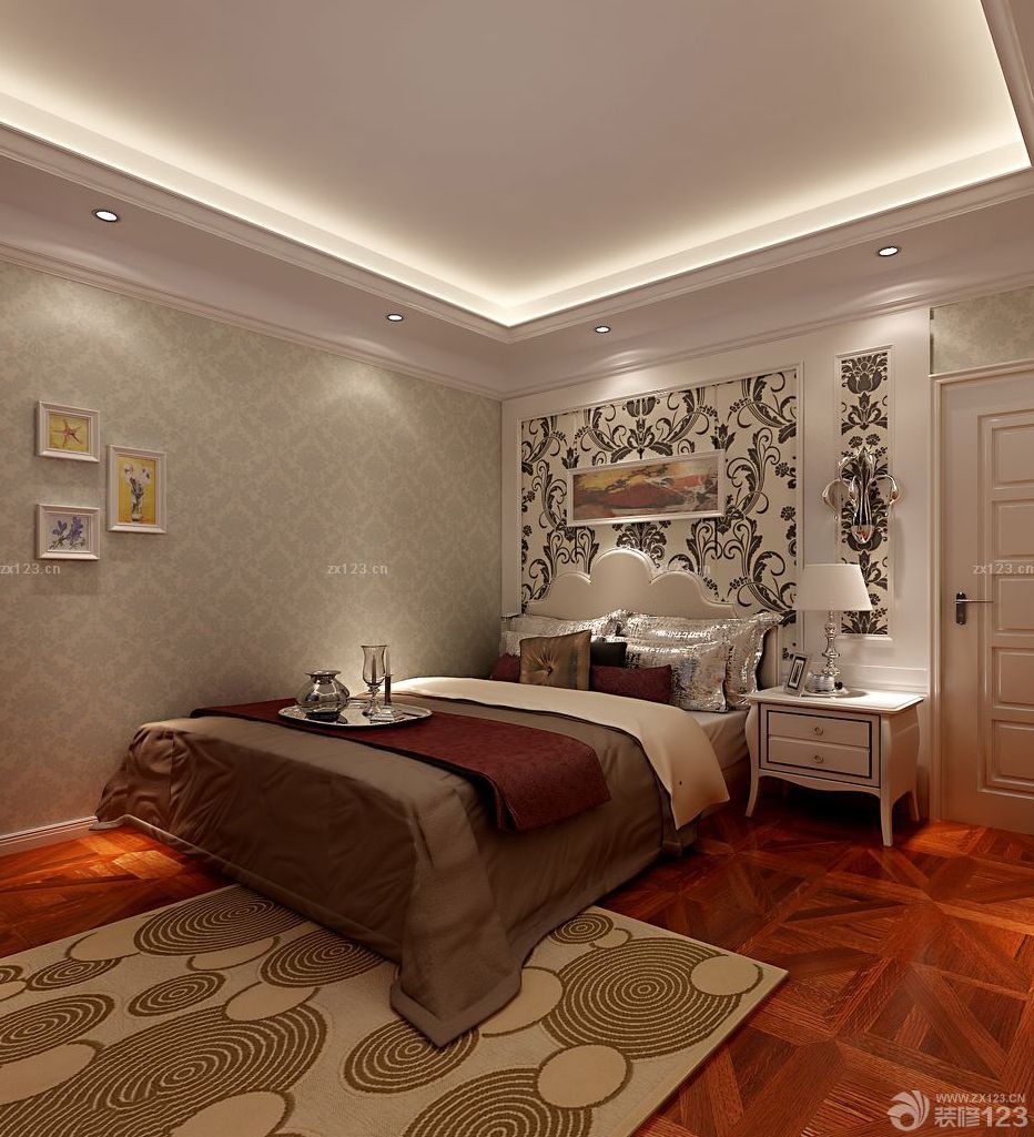 欧式新古典风格10平方卧室装修效果图