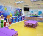 特色幼儿园教室背景墙设计装修效果图片