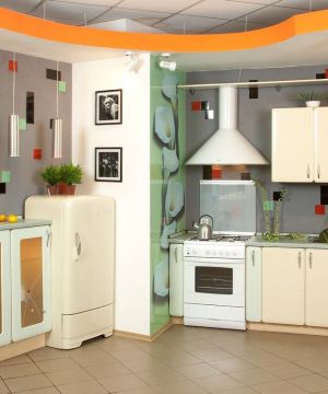 小户型整体厨房墙面装饰装修效果图片