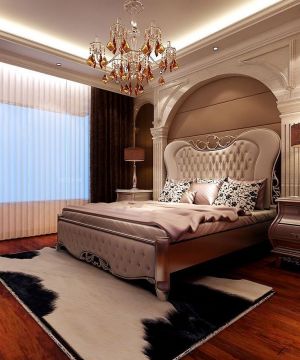 欧式新古典风格楼房卧室设计装修图片