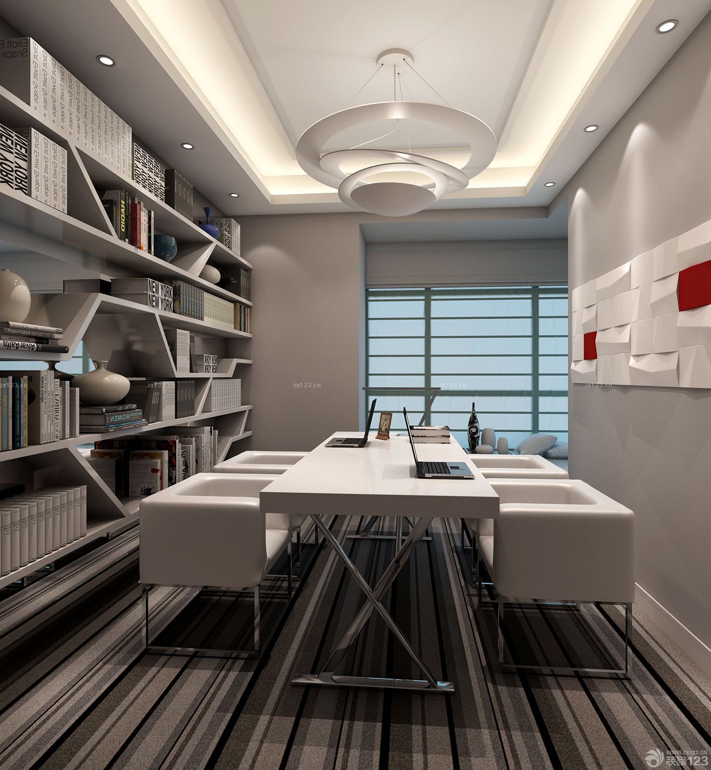 时尚家装书房布置设计装修图