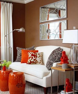 温馨小户型客厅颜色搭配装修效果图片