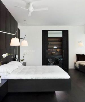 黑白风格10平米卧室装修效果图