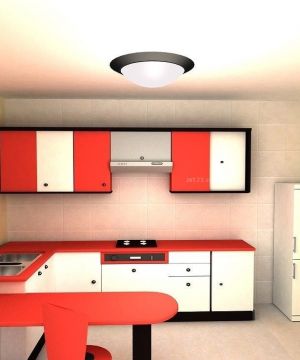 小厨房橱柜效果图 现代家装效果图