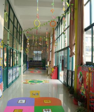 现代幼儿园走廊装饰设计效果图图片大全