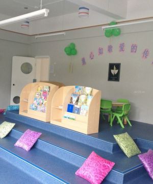 郑州幼儿园室内错层设计装修效果图片