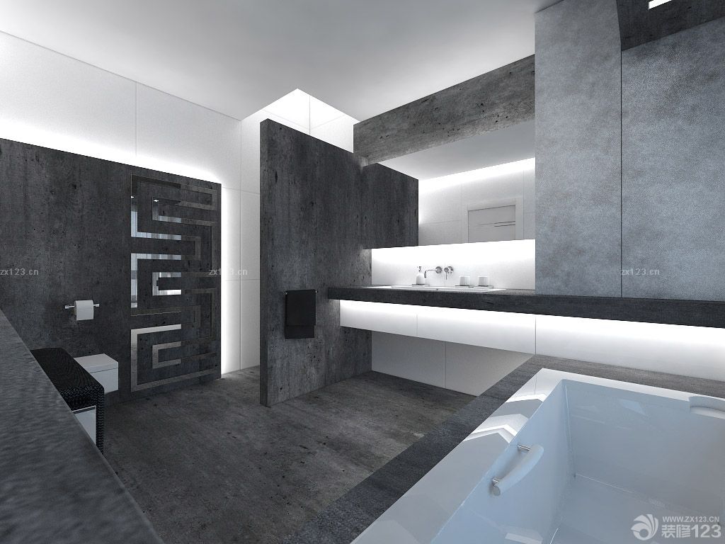 后现代风格厕所吊顶装修效果图