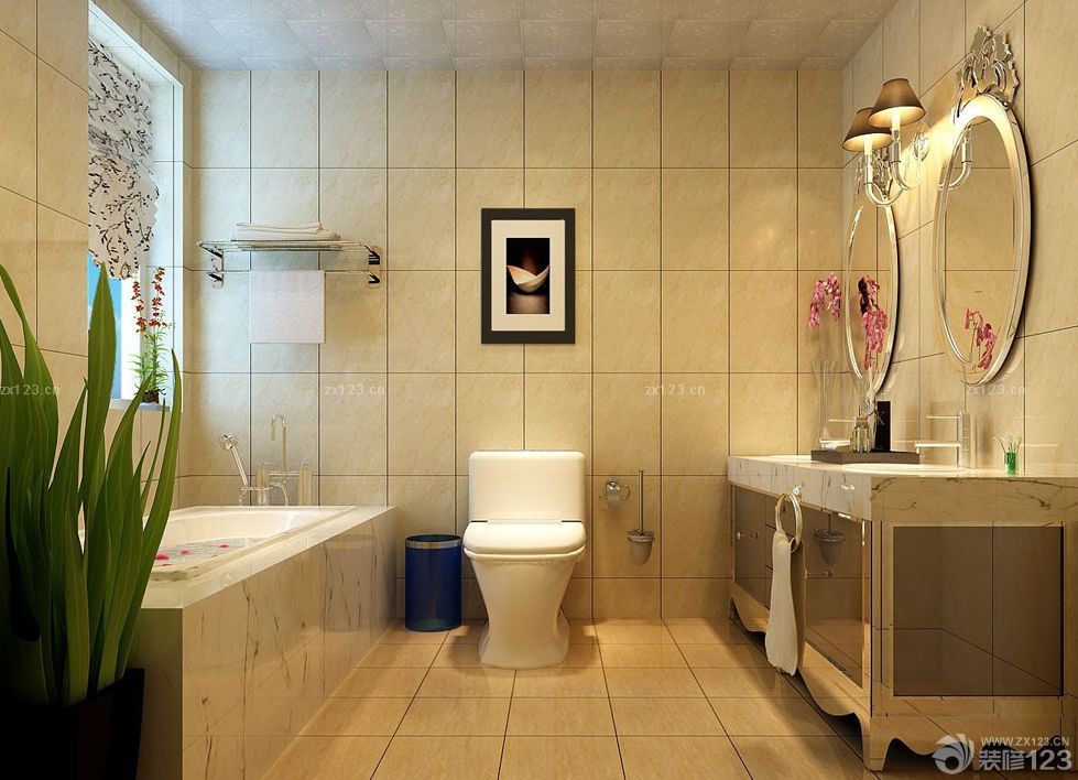 最新简欧卫生间浴室柜装修效果图