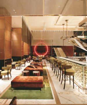 饭店面隐形沙窗装修图片