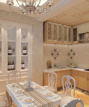 欧式别墅设计小面积厨房装修效果图