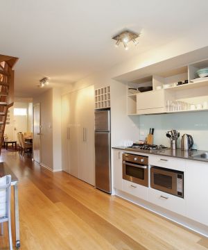 两层别墅西式厨房装修效果图片