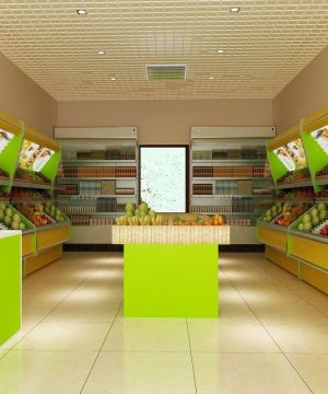 水果超市室内装饰设计效果图图片