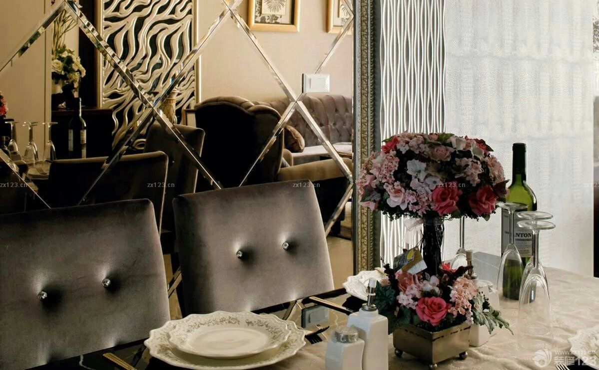 家装欧式豪华餐厅设计装修效果图
