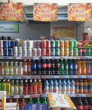 简约小超市货架装修设计效果图图片