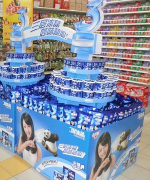 超市货架陈列设计效果图