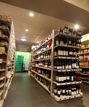 高端超市货架陈列效果图