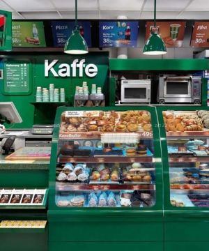 小型超市收银台装修效果图图片