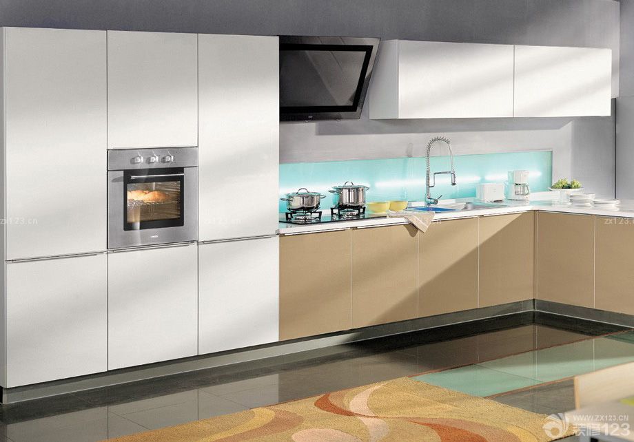 长方形厨房地毯装修效果图片