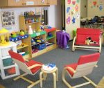 日式幼儿园室内置物架装修效果图图片