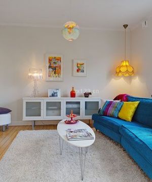 北欧田园风格客厅沙发颜色搭配装修图