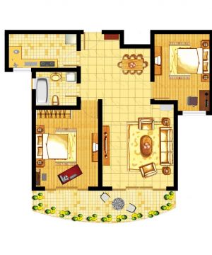家庭别墅厨房设计平面图纸