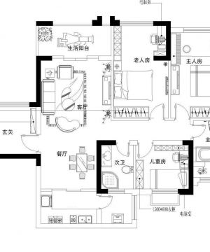 自建别墅厨房设计平面图