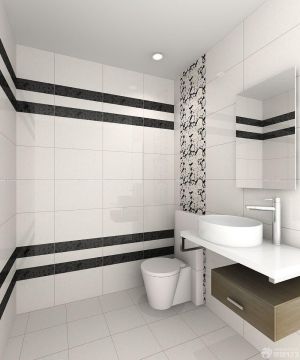 厕所简约瓷砖装修效果图片
