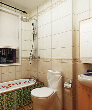 超小厕所瓷砖铺贴装修效果图