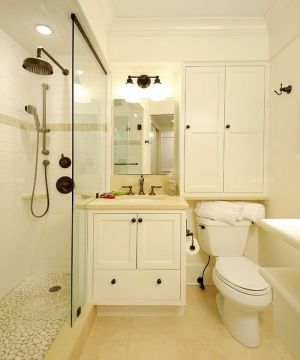 超小厕所浴室柜装修效果图片