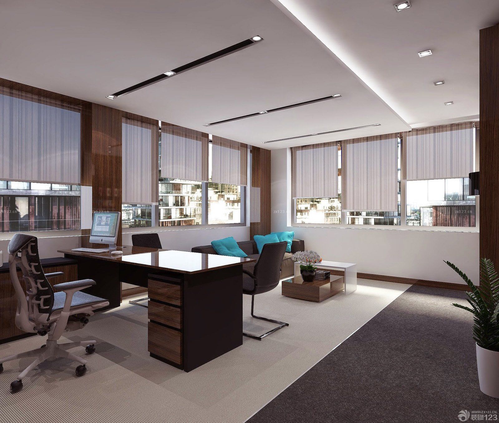 老板办公室窗户装修效果图图片