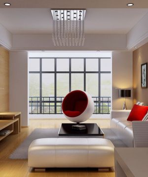 现代时尚客厅吊顶装修设计效果图