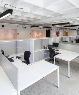 简单办公室室内隔断柜装修效果图片