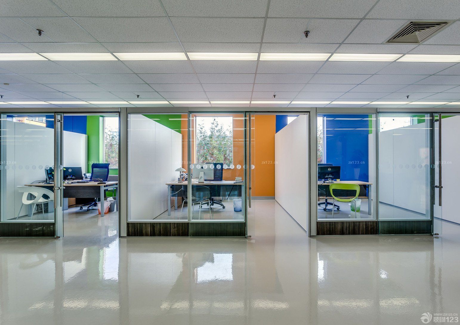 办公隔断 玻璃隔断图片