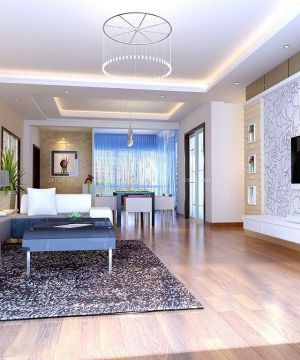 最新现代室内客厅电视背景墙装修图片