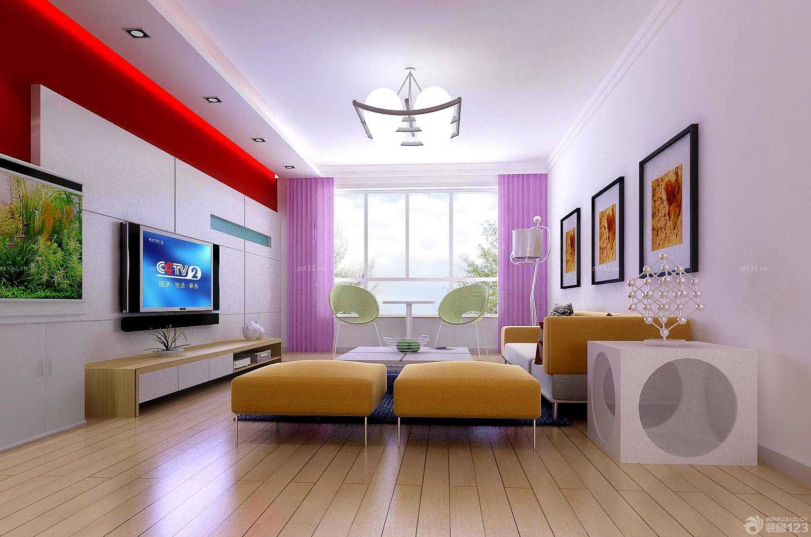 简约现代客厅装修设计效果图