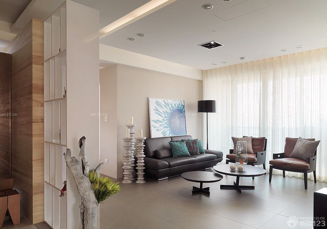 现代时尚风格客厅沙发颜色搭配范例