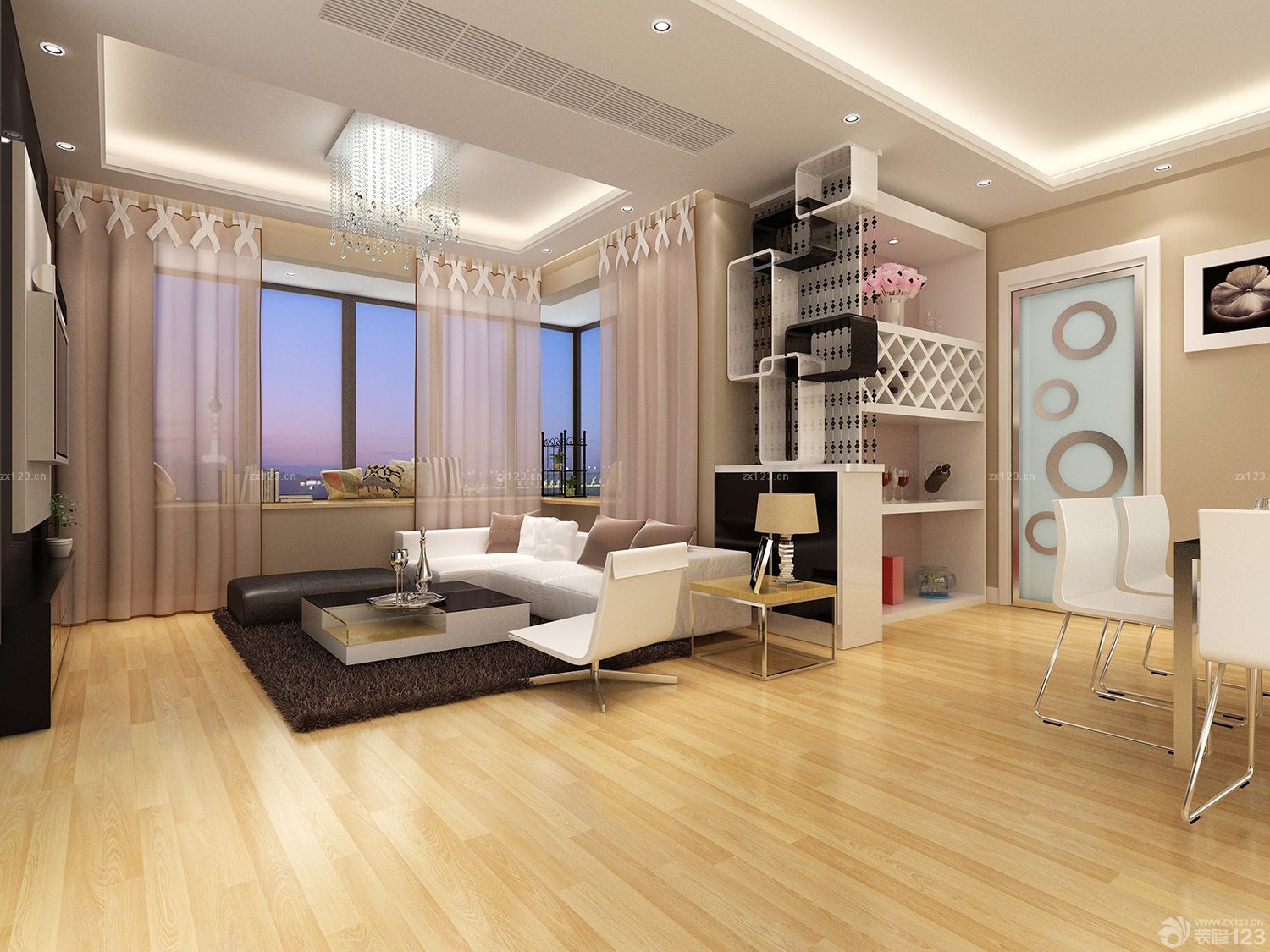 时尚小客厅定制家具装修效果图片