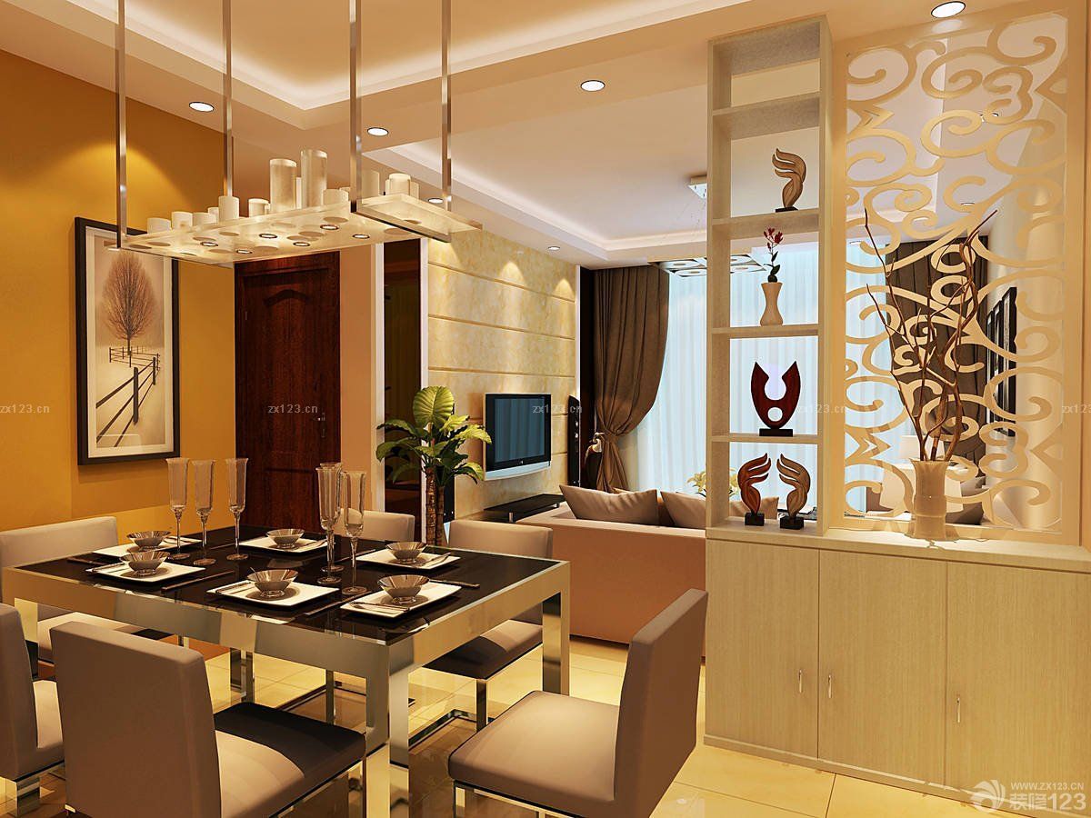 小型室内玄关隔断装修图