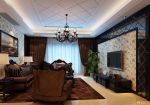 古典小户型客厅实木沙发装修效果图片